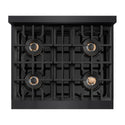 ZLINE 30 in. Classic Gas Rangetop with 4 Burner DuoPro™ Cooktop in Black Stainless Steel, Open Box-Good Condition