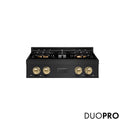 ZLINE Autograph Edition 30 in. Classic Gas Rangetop with 4 Burner DuoPro™ Cooktop in Black Stainless Steel and Champagne Bronze Accents, Open Box-Great Condition
