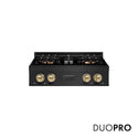 ZLINE Autograph Edition 30 in. Classic Gas Rangetop with 4 Burner DuoPro™ Cooktop in Black Stainless Steel and Champagne Bronze Accents, Open Box-Good Condition