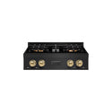 ZLINE Autograph Edition 30 in. Classic Gas Rangetop with 4 Burner DuoPro™ Cooktop in Black Stainless Steel and Champagne Bronze Accents, Open Box-Great Condition