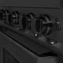 ZLINE 30 in. 4.2 cu. ft. Classic Dual Fuel Range with 4 Burner Gas Cooktop and Electric Convection Oven in Black Stainless Steel, Open Box-Good Condition