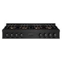 ZLINE 48 in. Classic Gas Rangetop with 8 Burner DuoPro™ Cooktop in Black Stainless Steel (PCRTB-48)