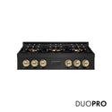 ZLINE Autograph Edition 36 in. Classic Gas Rangetop with 6 Burner DuoPro™ Cooktop in Black Stainless Steel and Champagne Bronze Accents, Open Box-Good Condition