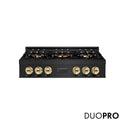 ZLINE Autograph Edition 36 in. Classic Gas Rangetop with 6 Burner DuoPro™ Cooktop in Black Stainless Steel and Polished Gold Accents (PCRTBZ-36-G)