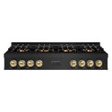 ZLINE Autograph Edition 48 in. Classic Gas Rangetop with 8 Burner DuoPro™ Cooktop in Black Stainless Steel and Champagne Bronze Accents, Open Box-Good Condition