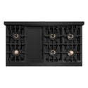 ZLINE Autograph Edition 48 in. Classic Gas Rangetop with 8 Burner DuoPro™ Cooktop in Black Stainless Steel and Champagne Bronze Accents, Open Box-Good Condition