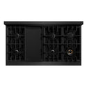 ZLINE 48 in. 6.7 cu. ft. Classic Double Oven Gas Range with 8 Burner Cooktop in Black Stainless Steel, Open Box-Great Condition