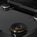 ZLINE 30 in. Classic Gas Rangetop with 4 Burners and Porcelain Cooktop in Black Stainless Steel (RTB2-30)