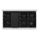 ZLINE 48 in. 6.7 cu. ft. Classic Double Oven Dual Fuel Range with 8 Burner Gas Cooktop in Satin Stainless Steel, Open Box-Good Condition