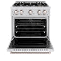 ZLINE 30 in. 4.2 cu. ft. Classic Gas Range with 4 Burner Cooktop and Convection Gas Oven in Satin Stainless Steel (CGRS-30)