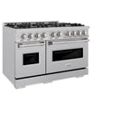 ZLINE 48 in. 6.7 cu. ft. Classic Double Oven Gas Range with 8 Burner Cooktop in Satin Stainless Steel, Open Box-Great Condition