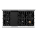 ZLINE 48 in. 6.7 cu. ft. Classic Double Oven Gas Range with 8 Burner Cooktop in Satin Stainless Steel, Open Box-Great Condition