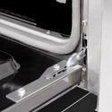 ZLINE 30 in. 4.2 cu. ft. Classic Gas Range with 4 Burner Cooktop and Convection Gas Oven in Satin Stainless Steel with Black Matte Door (CGRS-BLM-30)