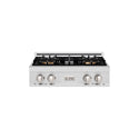 ZLINE 30 in. Classic Gas Rangetop with 4 Burner DuoPro™ Cooktop in Satin Stainless Steel, Open Box-Great Condition