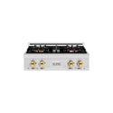 ZLINE Autograph Edition 30 in. Classic Gas Rangetop with 4 Burner DuoPro™ Cooktop in Satin Stainless Steel and Polished Gold Accents, Open Box-Great Condition
