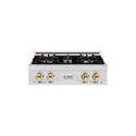 ZLINE Autograph Edition 30 in. Classic Gas Rangetop with 4 Burner DuoPro™ Cooktop in Satin Stainless Steel and Polished Gold Accents (PCRTSZ-30-G)