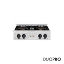 ZLINE Autograph Edition 30 in. Classic Gas Rangetop with 4 Burner DuoPro™ Cooktop in Satin Stainless Steel and Matte Black Accents, Open Box-Good Condition