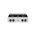 ZLINE Autograph Edition 30 in. Classic Gas Rangetop with 4 Burner DuoPro™ Cooktop in Satin Stainless Steel and Matte Black Accents, Open Box-Good Condition