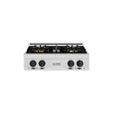 ZLINE Autograph Edition 30 in. Classic Gas Rangetop with 4 Burner DuoPro™ Cooktop in Satin Stainless Steel and Matte Black Accents (PCRTSZ-30-MB)