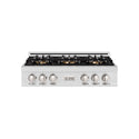 ZLINE 36 in. Classic Gas Rangetop with 6 Burner DuoPro™ Cooktop in Satin Stainless Steel, Open Box-Great Condition
