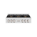 ZLINE 36 in. Classic Gas Rangetop with 6 Burner DuoPro™ Cooktop in Satin Stainless Steel, Open Box-Good Condition