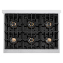ZLINE 36 in. Classic Gas Rangetop with 6 Burner DuoPro™ Cooktop in Satin Stainless Steel (PCRTS-36)