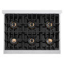 ZLINE 36 in. Classic Gas Rangetop with 6 Burner DuoPro™ Cooktop in Satin Stainless Steel, Open Box-Great Condition
