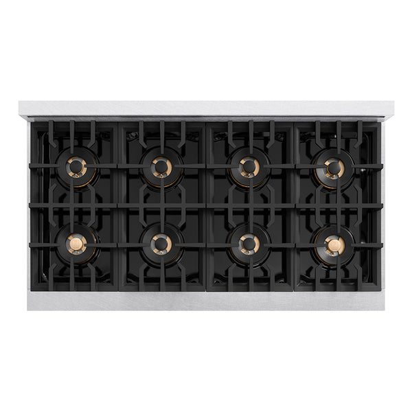ZLINE 48 in. Classic Gas Rangetop with 8 Burner DuoPro™ Cooktop in Satin Stainless Steel (PCRTS-48)