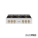 ZLINE Autograph Edition 36 in. Classic Gas Rangetop with 6 Burner DuoPro™ Cooktop in Satin Stainless Steel and Champagne Bronze Accents, Open Box-Good Condition