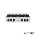 ZLINE Autograph Edition 36 in. Classic Gas Rangetop with 6 Burner DuoPro™ Cooktop in Satin Stainless Steel and Matte Black Accents, Open Box-Good Condition