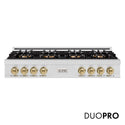 ZLINE Autograph Edition 48 in. Classic Gas Rangetop with 8 Burner DuoPro™ Cooktop in Satin Stainless Steel and Champagne Bronze Accents, Open Box-Great Condition