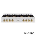 ZLINE Autograph Edition 48 in. Classic Gas Rangetop with 8 Burner DuoPro™ Cooktop in Satin Stainless Steel and Polished Gold Accents, Open Box-Great Condition