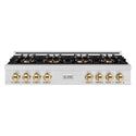 ZLINE Autograph Edition 48 in. Classic Gas Rangetop with 8 Burner DuoPro™ Cooktop in Satin Stainless Steel and Polished Gold Accents, Open Box-Great Condition