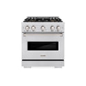 ZLINE 30 in. 4.2 cu. ft. Classic Dual Fuel Range with 4 Burner DuoPro™ Cooktop and Electric Convection Oven in Satin Stainless Steel, Open Box-Good Condition