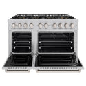 ZLINE 48 in. 6.7 cu. ft. Classic Dual Fuel Range with 8 Burner DuoPro™ Cooktop and Dual Ovens in Satin Stainless Steel (PCDRS-48)