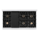 ZLINE 48 in. 6.7 cu. ft. Classic Dual Fuel Range with 8 Burner DuoPro™ Cooktop and Dual Ovens in Satin Stainless Steel, Open Box-Good Condition