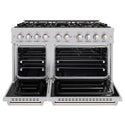 ZLINE 48 in. 6.7 cu. ft. Classic Gas Range with 8 Burner DuoPro™ Cooktop and Dual Ovens in Satin Stainless Steel, Open Box-Good Condition