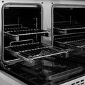 ZLINE Autograph Edition 48 in. 6.7 cu. ft. Classic Gas Range with 8 Burner DuoPro™ Cooktop and Dual Ovens in Satin Stainless Steel and Champagne Bronze Accents (PCGRSZ-48-CB)