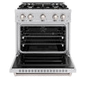 ZLINE 30 in. 4.2 cu. ft. Classic Dual Fuel Range with 4 Burner Gas Cooktop and Electric Convection Oven in Stainless Steel, Open Box-Good Condition