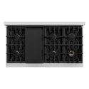 ZLINE 48 in. 6.7 cu. ft. Classic Double Oven Dual Fuel Range with 8 Burner Gas Cooktop in Stainless Steel, Open Box-Great Condition