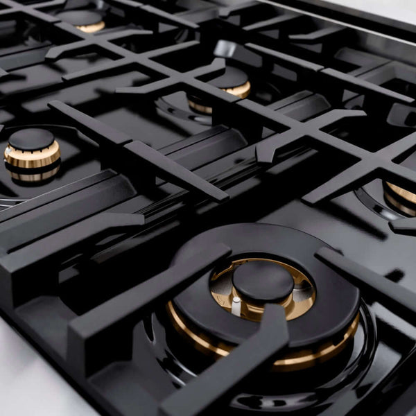 ZLINE Autograph Edition 48 in. 6.7 cu. ft. Classic Double Oven Dual Fuel Range with 8 Burner Gas Cooktop in Stainless Steel with White Matte Doors and Champagne Bronze Accents, Open Box-Good Condition