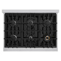ZLINE 36 in. Classic Gas Rangetop with 6 Burners and Porcelain Cooktop in Stainless Steel (RT36)