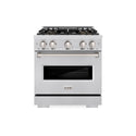 ZLINE 30 in. 4.2 cu. ft. Classic Dual Fuel Range with 4 Burner DuoPro™ Cooktop and Electric Convection Oven in Stainless Steel (PCDR30)