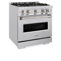 ZLINE 30 in. 4.2 cu. ft. Classic Dual Fuel Range with 4 Burner DuoPro™ Cooktop and Electric Convection Oven in Stainless Steel (PCDR30)