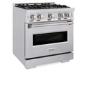 ZLINE 30 in. 4.2 cu. ft. Classic Dual Fuel Range with 4 Burner DuoPro™ Cooktop and Electric Convection Oven in Stainless Steel, Open Box-Good Condition