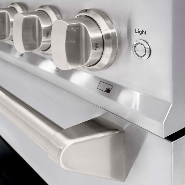ZLINE 36 in. 5.2 cu. ft. Classic Dual Fuel Range with 6 Burner DuoPro™ Cooktop and Electric Convection Oven in Stainless Steel, Open Box-Good Condition