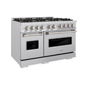 ZLINE 48 in. 6.7 cu. ft. Classic Dual Fuel Range with 8 Burner DuoPro™ Cooktop and Dual Ovens in Stainless Steel (PCDR48)