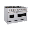 ZLINE 48 in. 6.7 cu. ft. Classic Dual Fuel Range with 8 Burner DuoPro™ Cooktop and Dual Ovens in Stainless Steel, Open Box-Good Condition