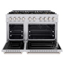 ZLINE 48 in. 6.7 cu. ft. Classic Dual Fuel Range with 8 Burner DuoPro™ Cooktop and Dual Ovens in Stainless Steel, Open Box-Good Condition