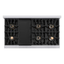 ZLINE 48 in. 6.7 cu. ft. Classic Dual Fuel Range with 8 Burner DuoPro™ Cooktop and Dual Ovens in Stainless Steel, Open Box-Good Condition